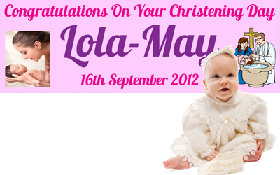 christening banner