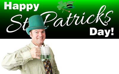 St Patrick's Day banner