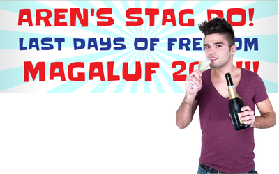 stag night banner