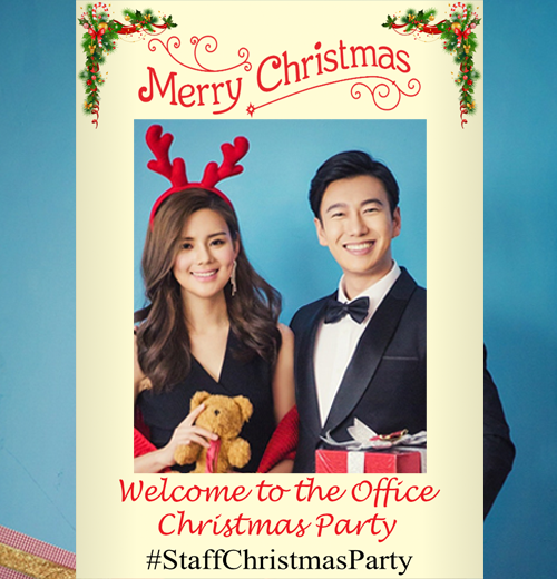 christmas selfie frame