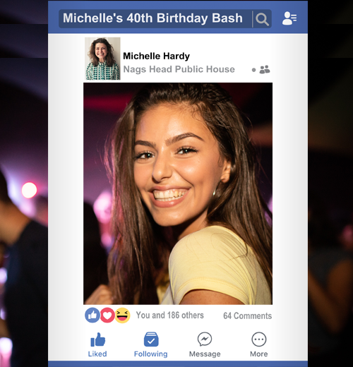 social media selfie frame